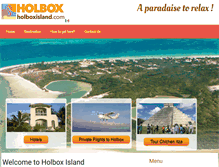 Tablet Screenshot of holboxisland.com